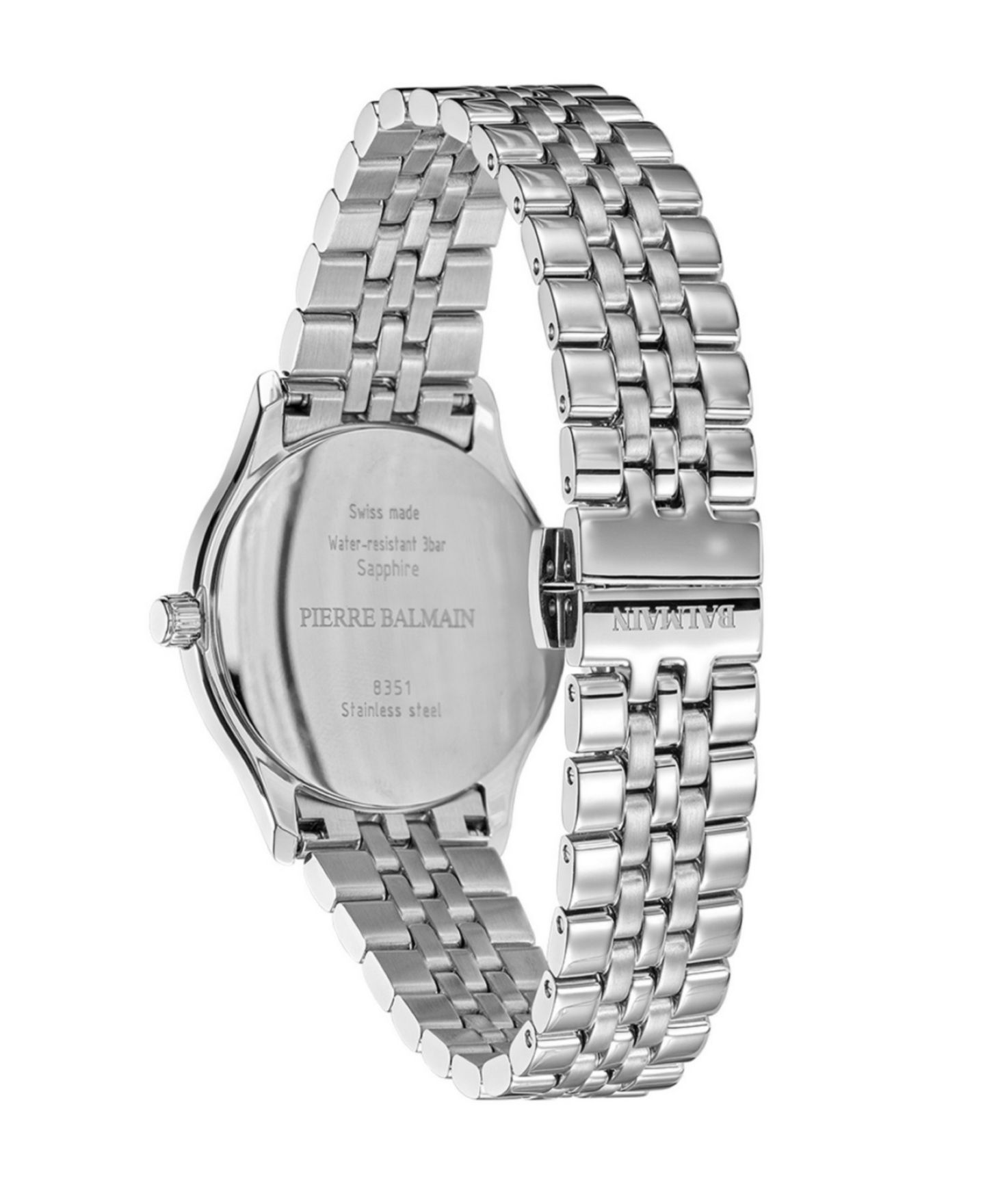 Женские часы Balmain Swiss Quartz Beleganza Lady M Sapphire Crystal Silver Stainless Steel 32mm — фото 3
