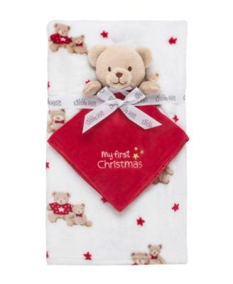 My First Christmas Holiday Security Blanket and Baby Blanket, 2-Piece Set