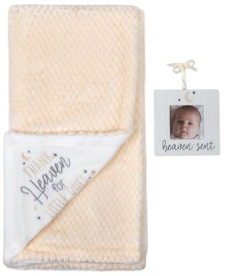 Kid's Thank Heaven for Little One's Blanket and Photo Ornament, 2-Piece Set
