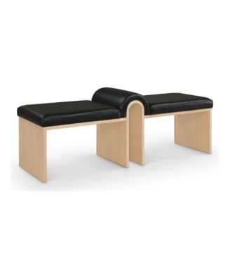 Delphine Faux Leather Upholstered Bench