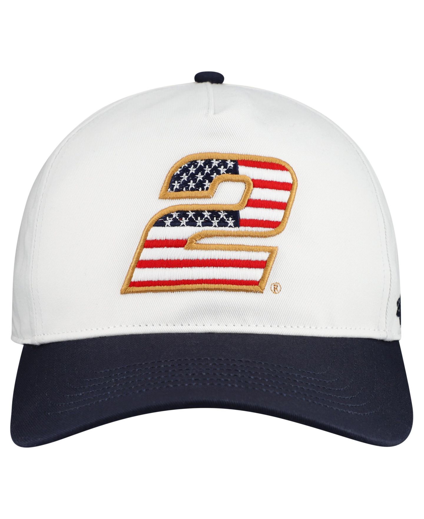 Мужской головной убор '47 Brand White Austin Cindric Flag Fill Two-Tone Team Adjustable Hitch Hat — фото 3
