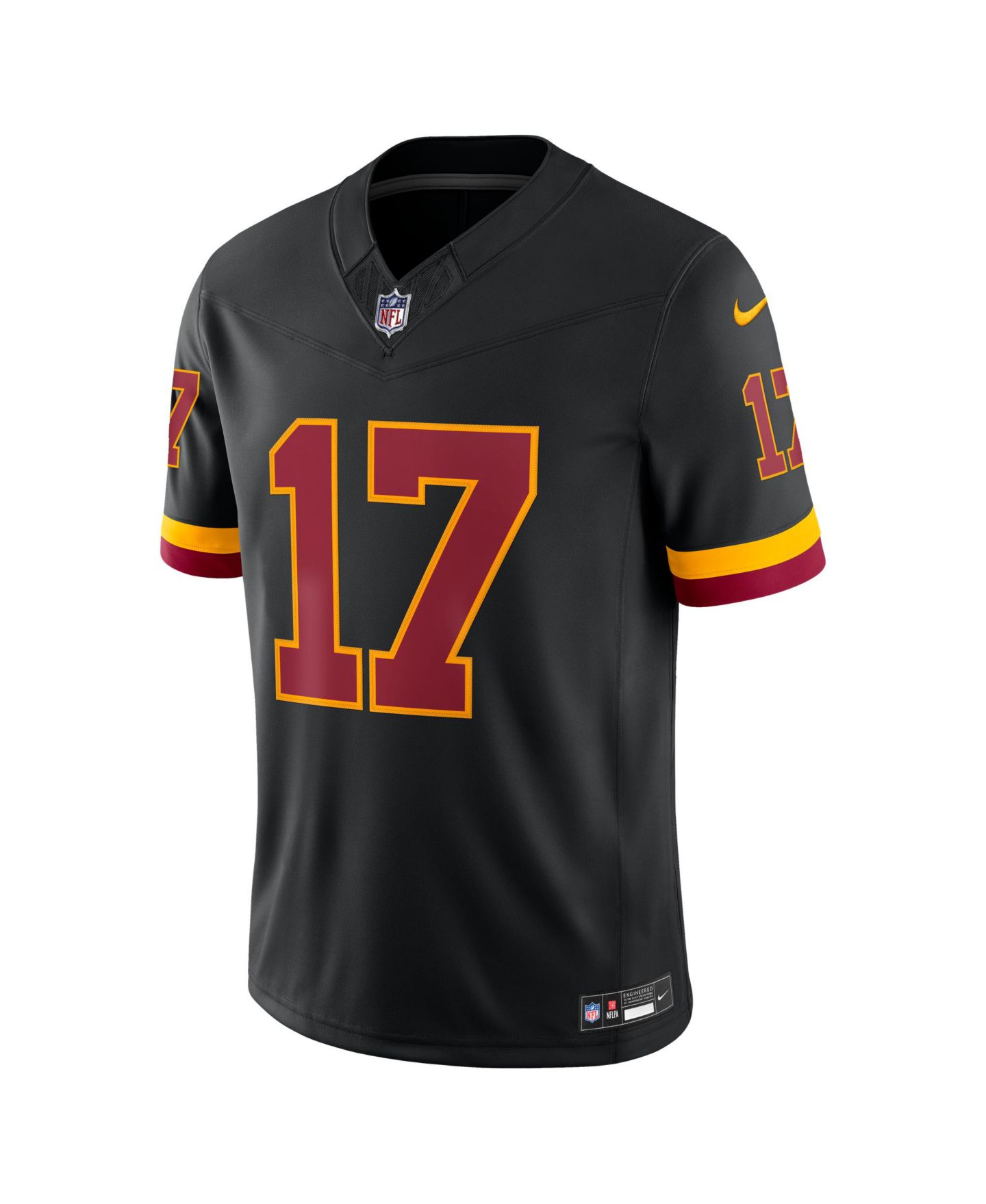 Мужской топ Nike Terry McLaurin Black Washington Commanders Alternate Vapor F.U.S.E. Stitched Limited Jersey — фото 3