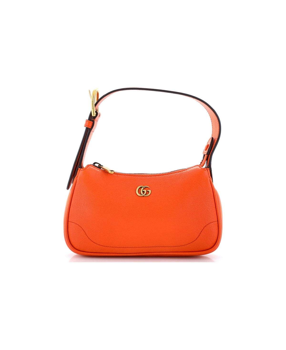 Pre-Owned Gucci Mini Aphrodite Shoulder Bag Leather - Orange