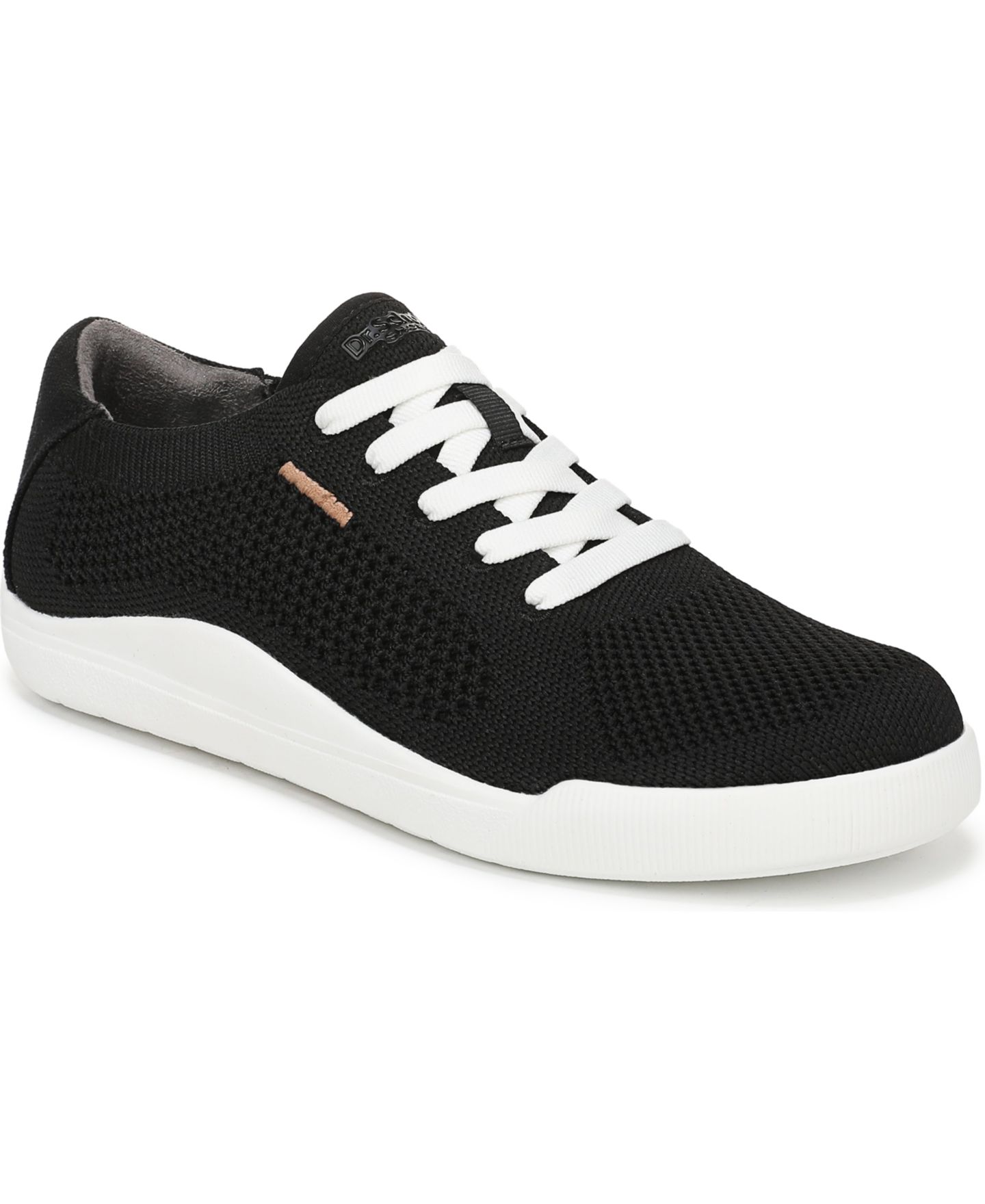 Женские кроссовки Dr. Scholl's Be Bright Knit Lace-Up, цвет: Чёрный вязаный — фото 1