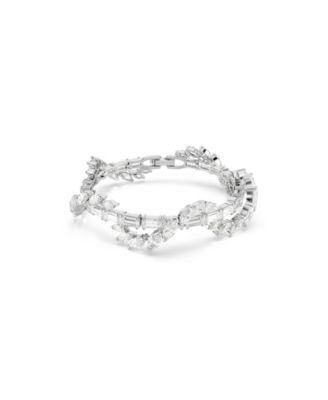 White Mixed-Cuts Zirconia Mesmera Bracelet