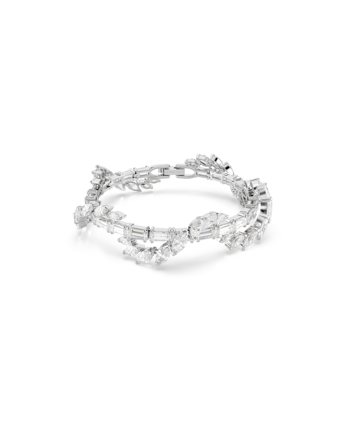 Swarovski White Mixed-Cuts Zirconia Mesmera Bracelet - Rhodium