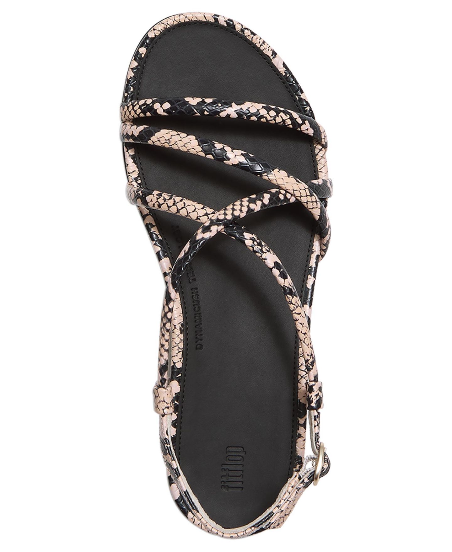 Женские сандалии FitFlop Gracie Leather Strappy Back-Strap, цвет: Чёрный — фото 10