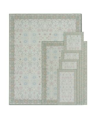 Aure Floral Slip Resistant Rugs