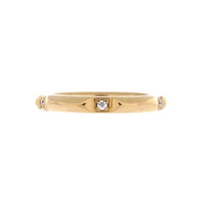 Round Diamond Ring (0.05 ct.) in 18K Yellow Gold