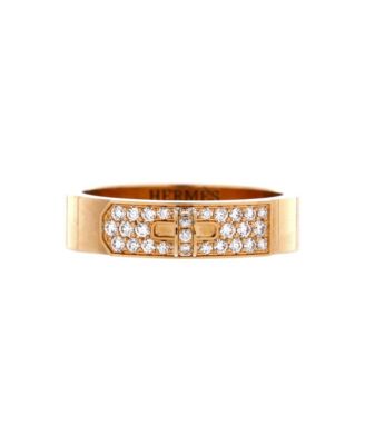 Pre-Owned Herm&eacute;s Round Diamond Ring (0.22 ct. t.w.) in 18k Yellow Gold