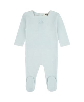 Baby Boys 1M - 12M' Striped Ducky Footie
