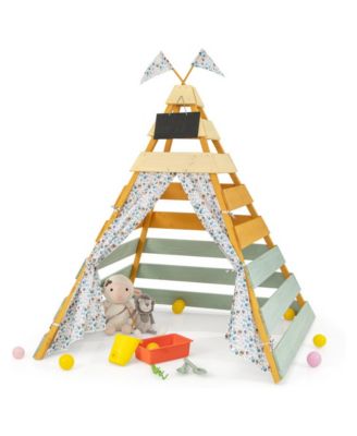 Triangle Hideaway Removable Chalkboard Playhouse, Ages 3-8