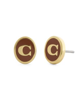 Titanium Enamel Stud Earrings