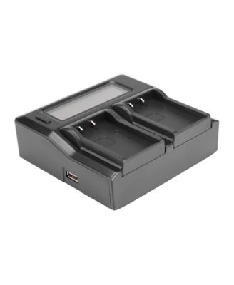 Dual Smart Charger LCD Screen for Olympus BLS-50 Batteries