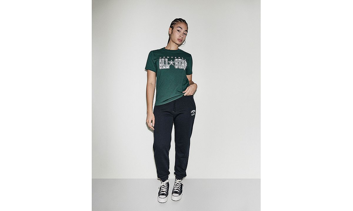 CONVERSE 여성 올스타 프렌치 테리 조거 팬츠