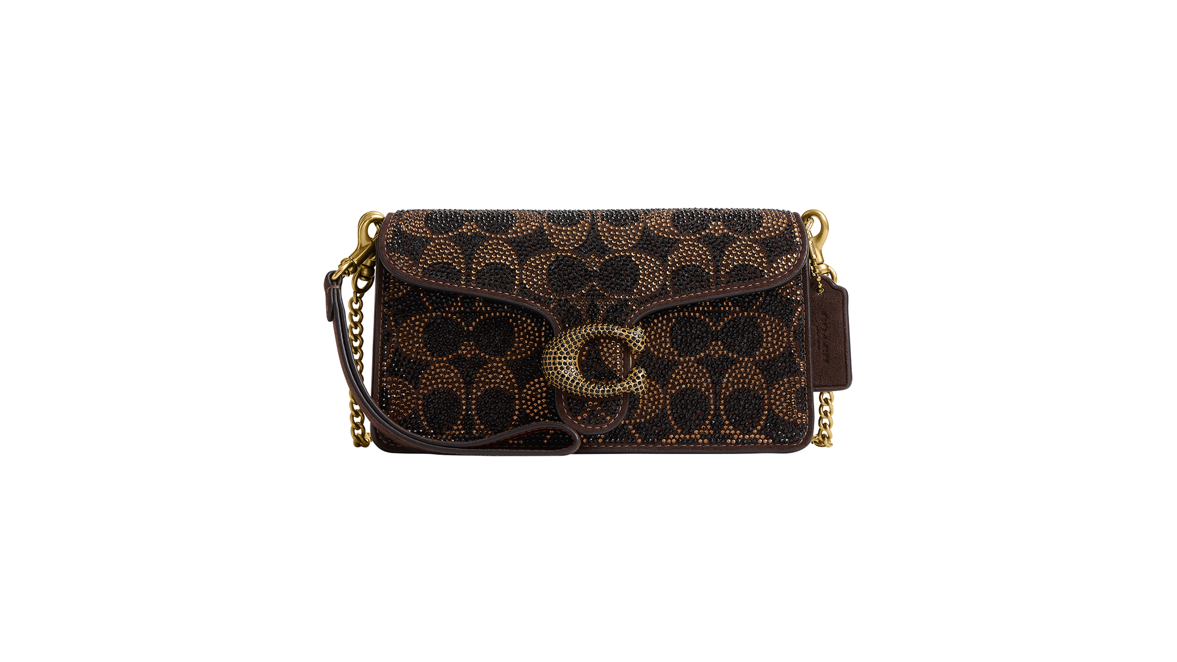 Coach Tabby Crystal Signature Mini Crossbody Handbag