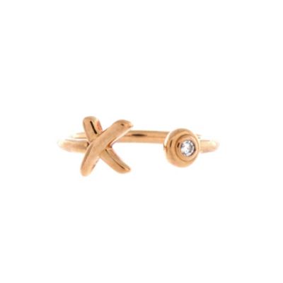 Paloma Picasso Graffiti X Wire Diamond Ring (0.02 ct. t.w.) in 18K Rose Gold