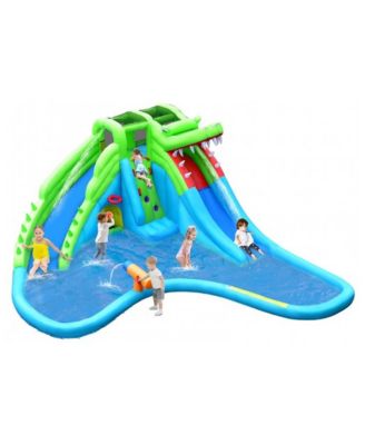 7 in 1 Inflatable Bounce House with Splashing Pool, for Backyard and Outdoor Active Play ages 3 to 10 years