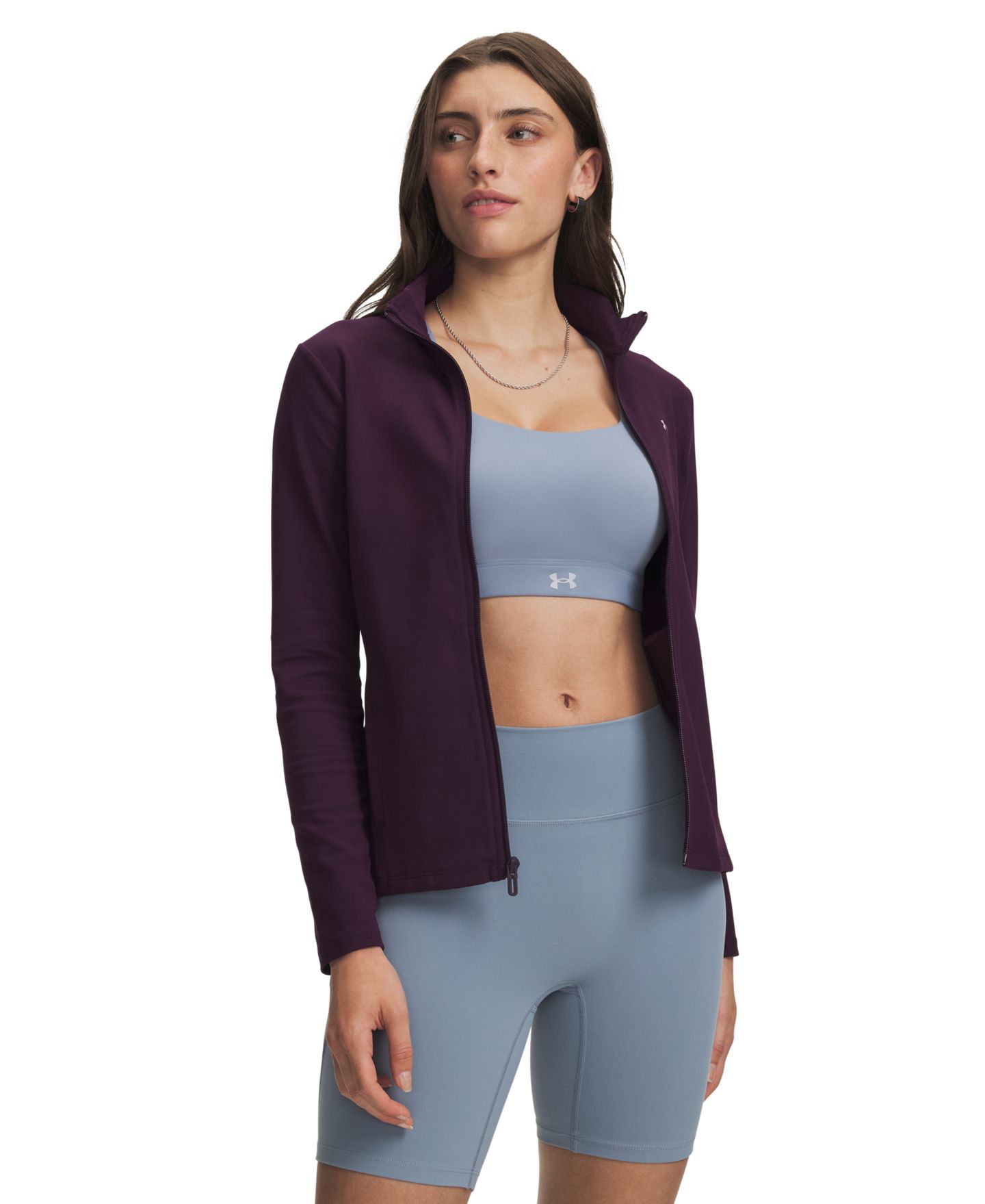 Женская куртка Under Armour Motion Full-Zip, цвет: Зелёный / Чёрный — фото 6
