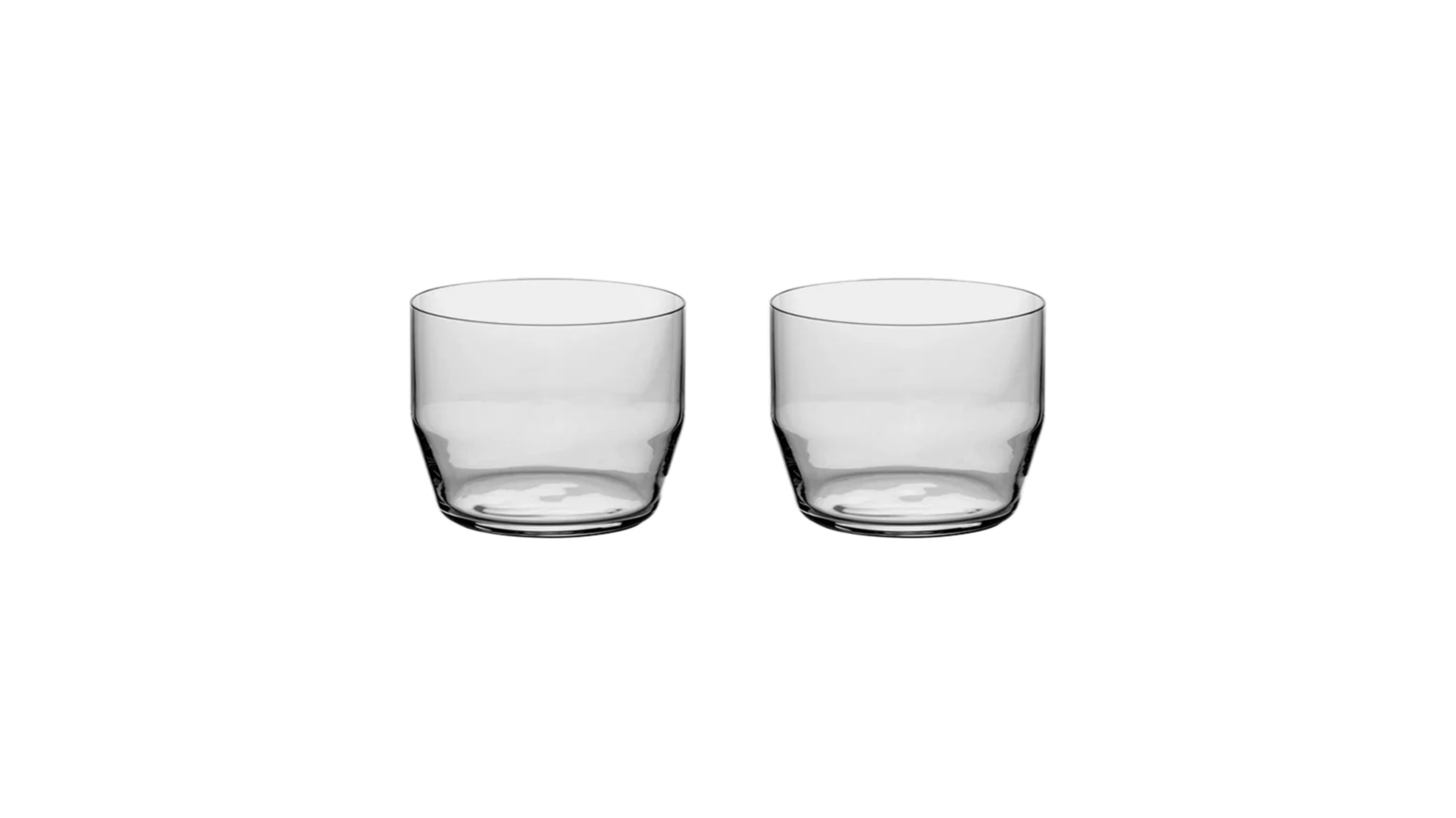 Orrefors Frantzen Lowball Crystal Glasses, Set of 2