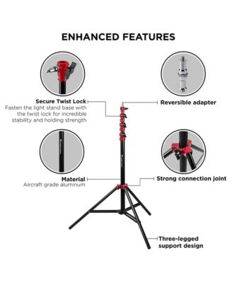 Pro 9.5' Air-Cushioned Heavy-Duty Light Stand