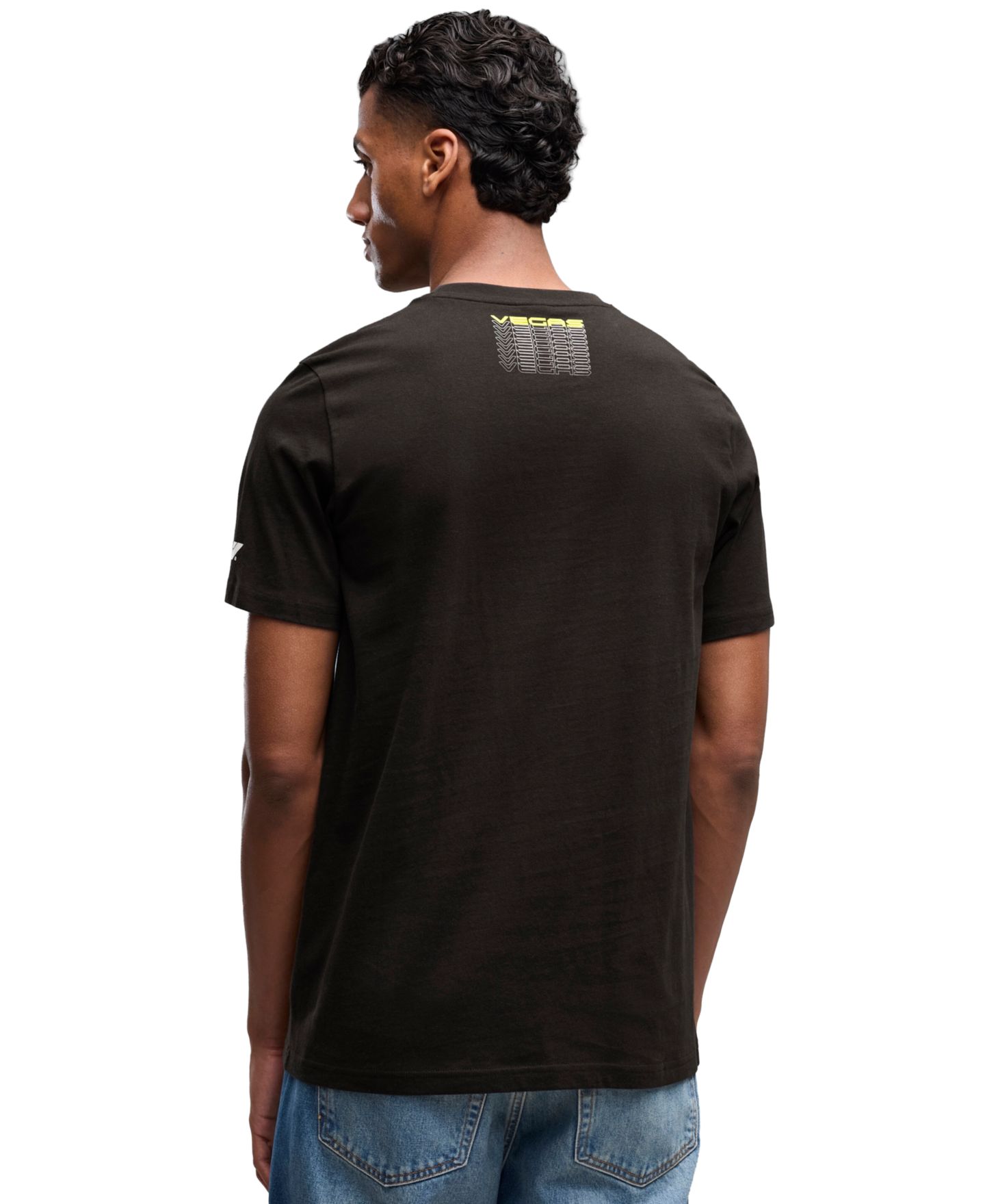 Мужская футболка PUMA F1® Las Vegas Graphic, цвет: Чёрный — фото 3