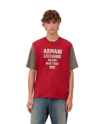 Men's Crewneck Colorblock Large Logo T-Shirt