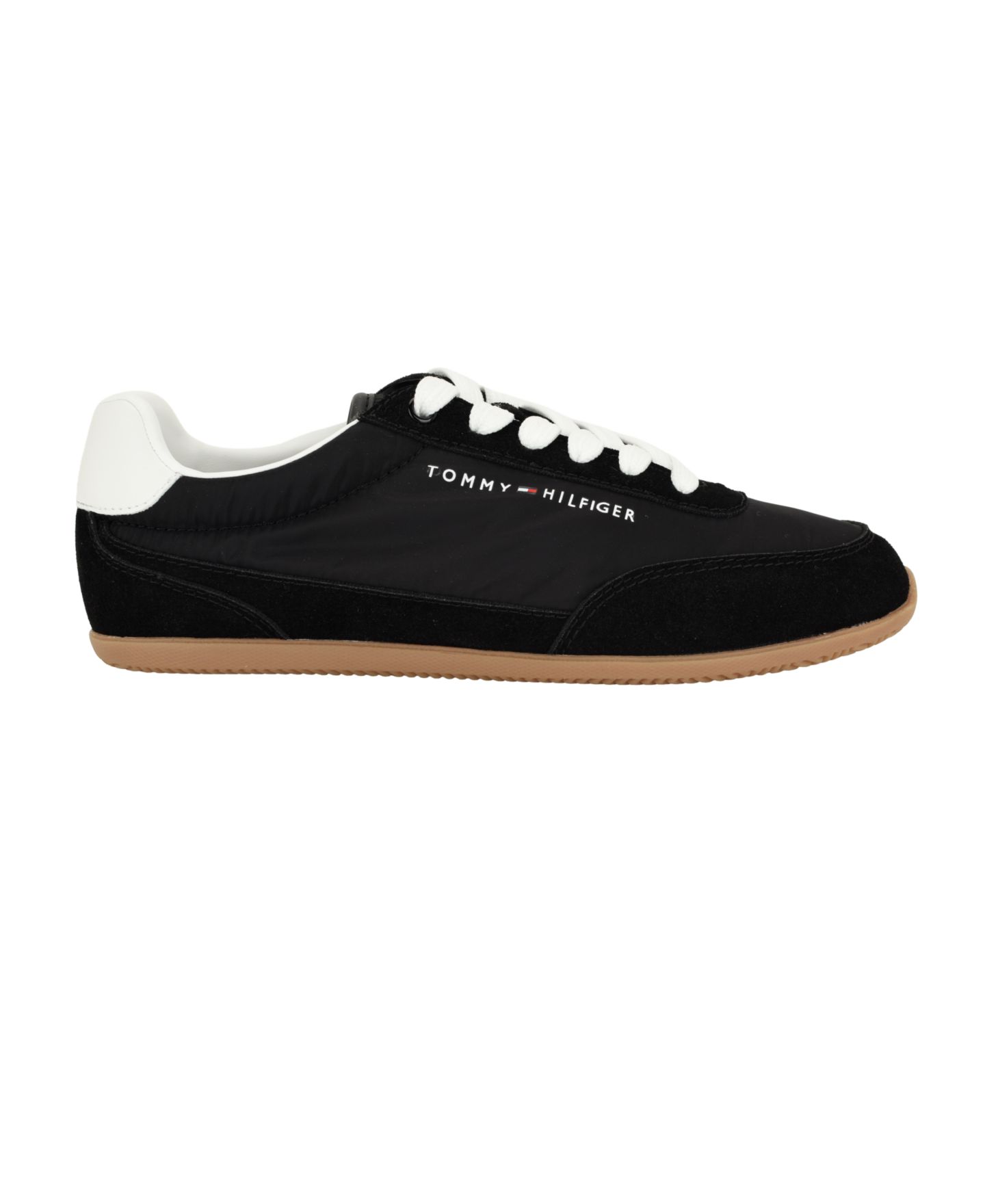Женские кроссовки Tommy Hilfiger Evonne Retro Low-Profile Lace-Up, цвет: Чёрный / Белый — фото 2