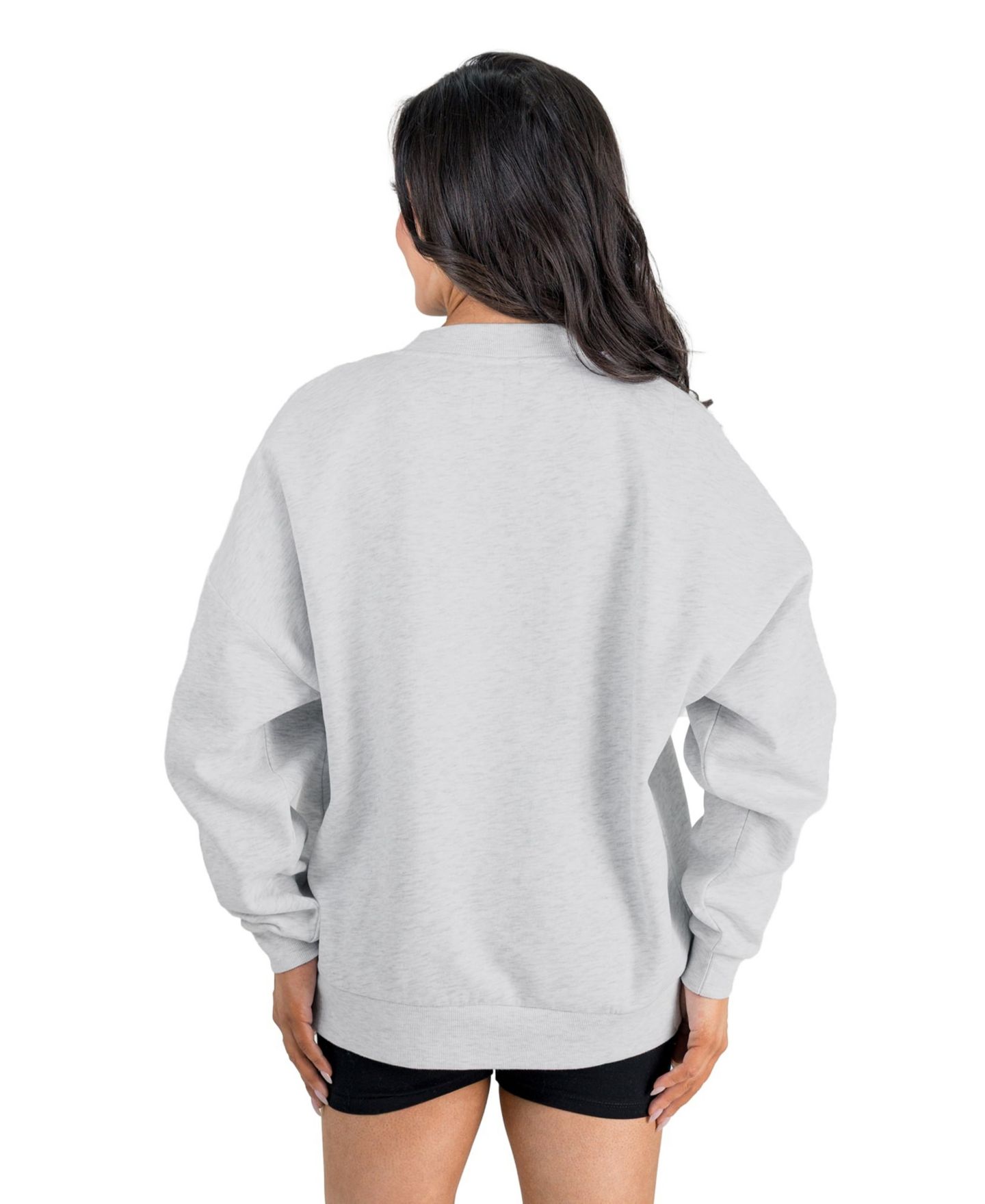 Женская толстовка Gameday Couture Ash Las Vegas Raiders Home Turf Oversized Premium Fleece Pullover — фото 2