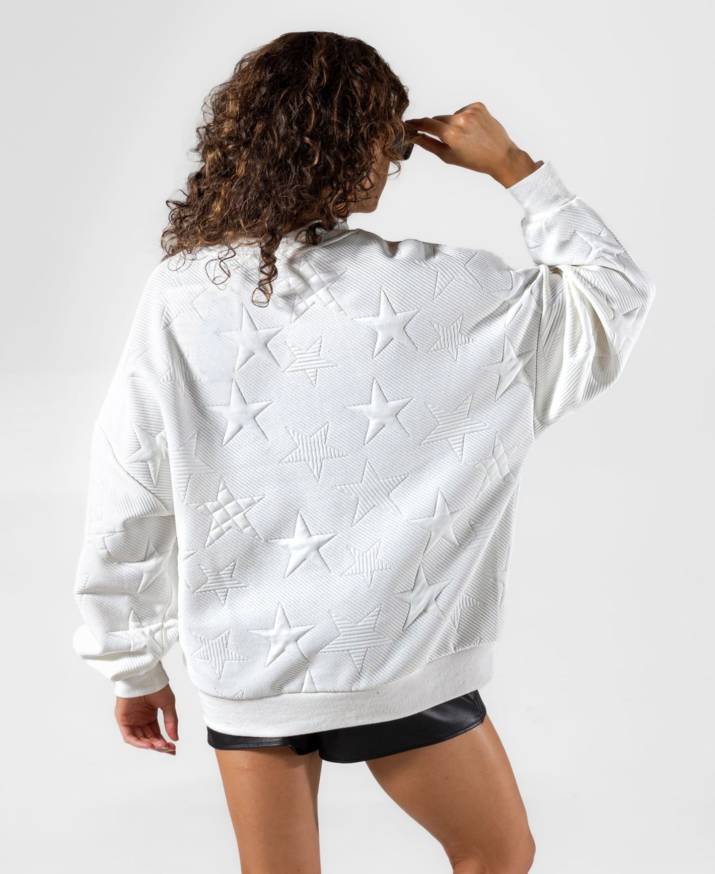 Женская толстовка Gameday Couture White Texas A&M Aggies Big Play Energy Tonal Star Embossed — фото 2