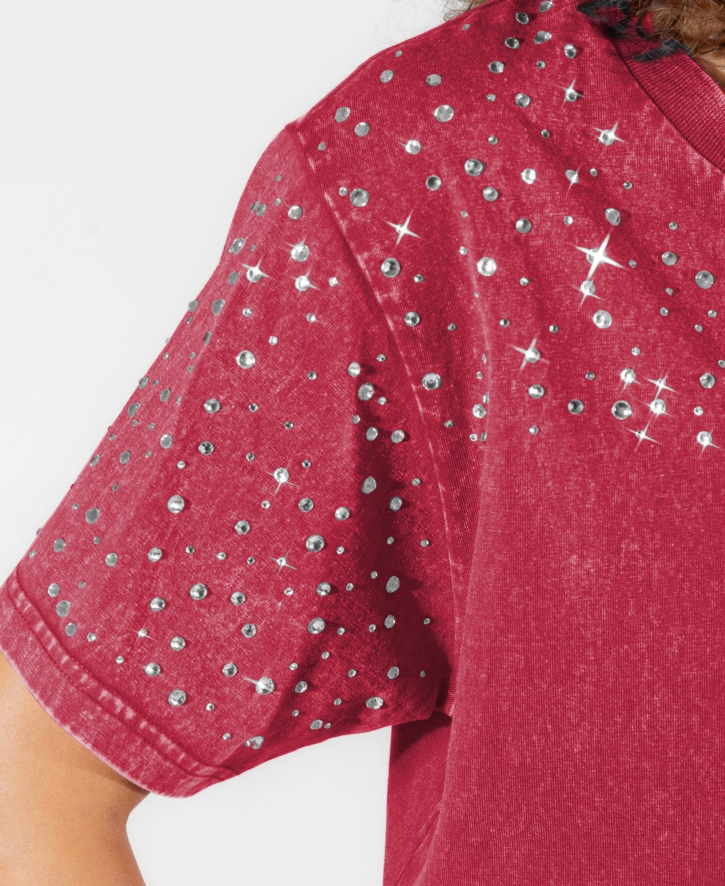 Женская футболка Gameday Couture Crimson Alabama Crimson Tide Sky's the Limit Washed Micro Rhinestone — фото 6