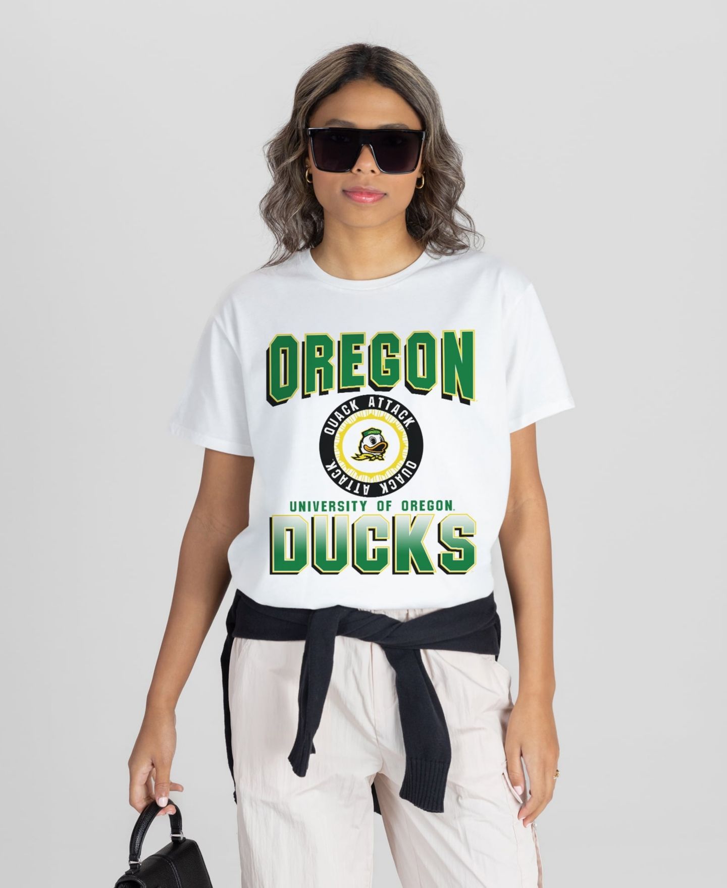 Женская футболка Gameday Couture White Oregon Ducks All-Time Classic Oversized Flowy — фото 3
