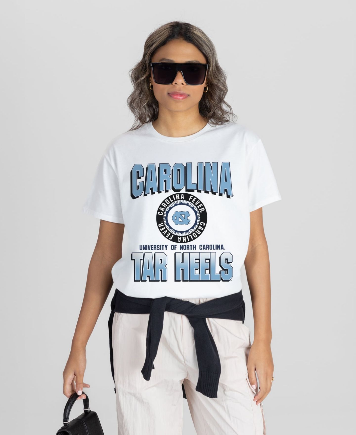 Женские футболки Gameday Couture White North Carolina Tar Heels All-Time Classic Oversized Flowy — фото 4