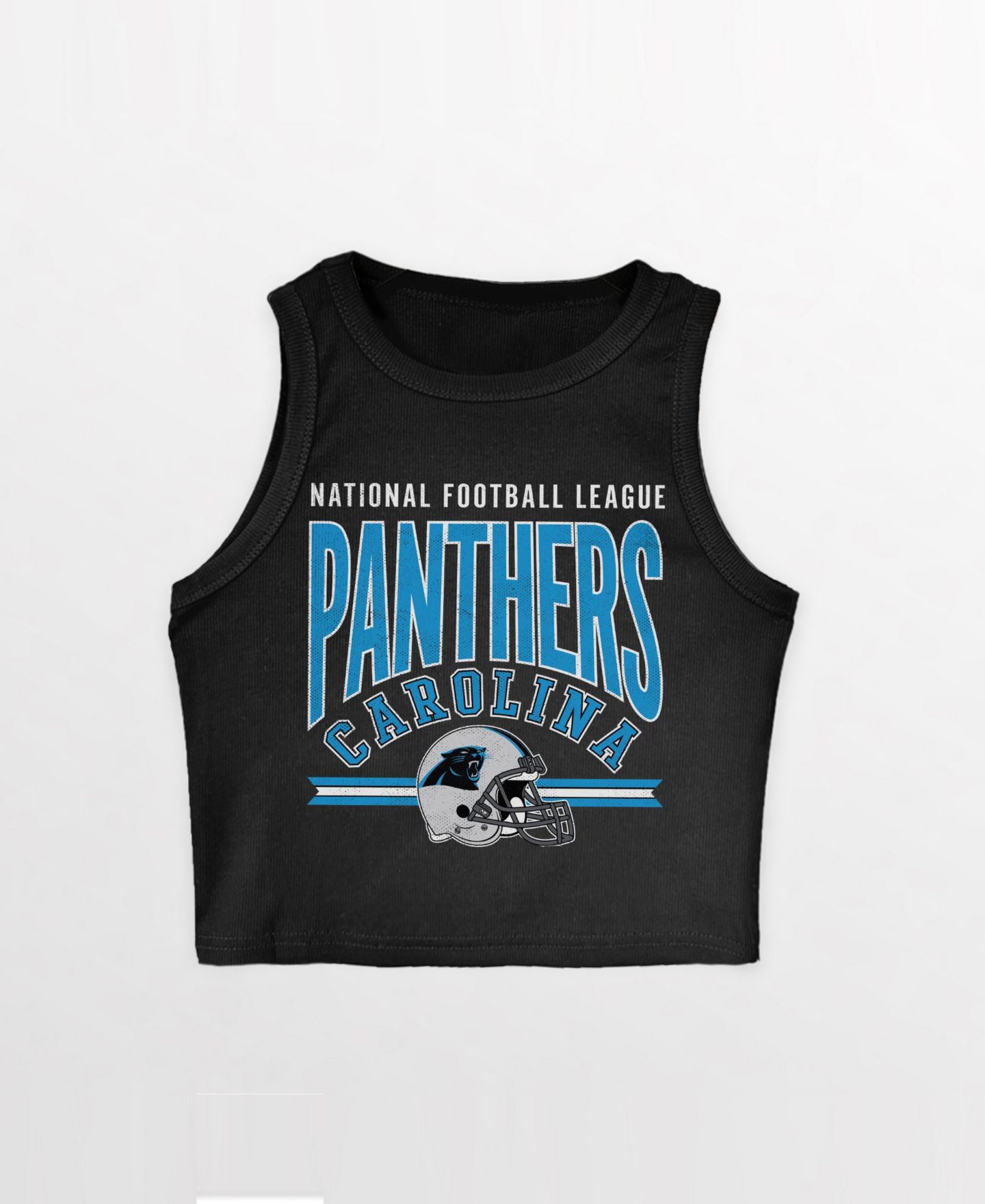 Женский топ Gameday Couture Black Carolina Panthers Mic Drop Essential Ribbed Crop — фото 4