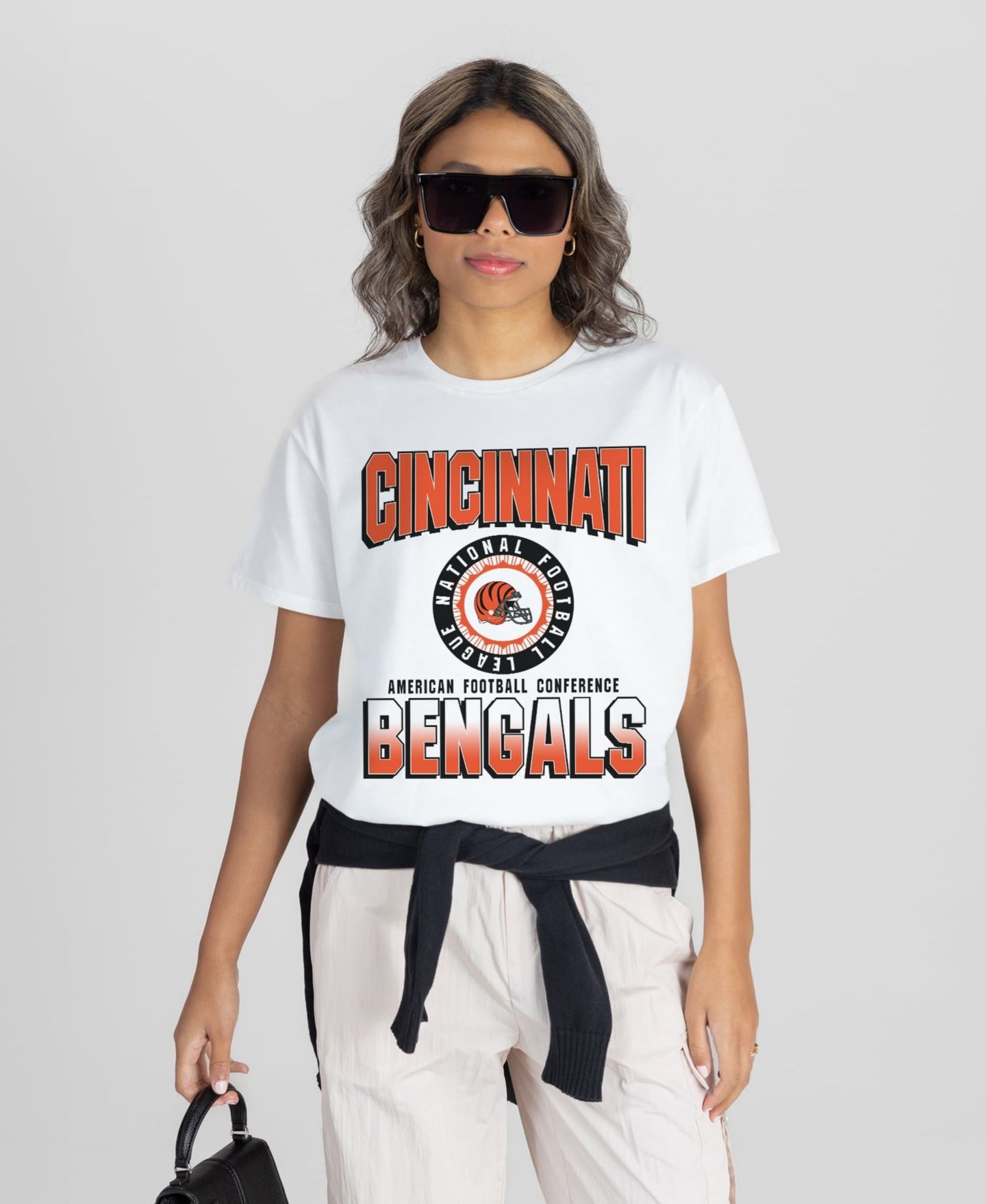 Женская футболка Gameday Couture White Cincinnati Bengals Oversized All-Time Classic Flowy — фото 4