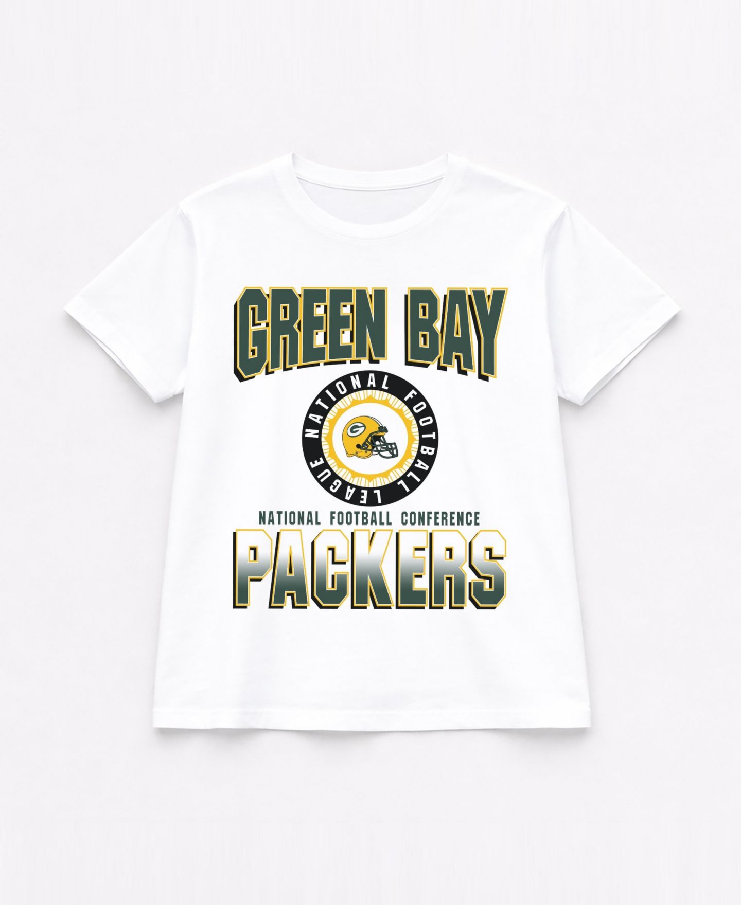 Женская футболка Gameday Couture White Green Bay Packers Oversized All-Time Classic Flowy — фото 6
