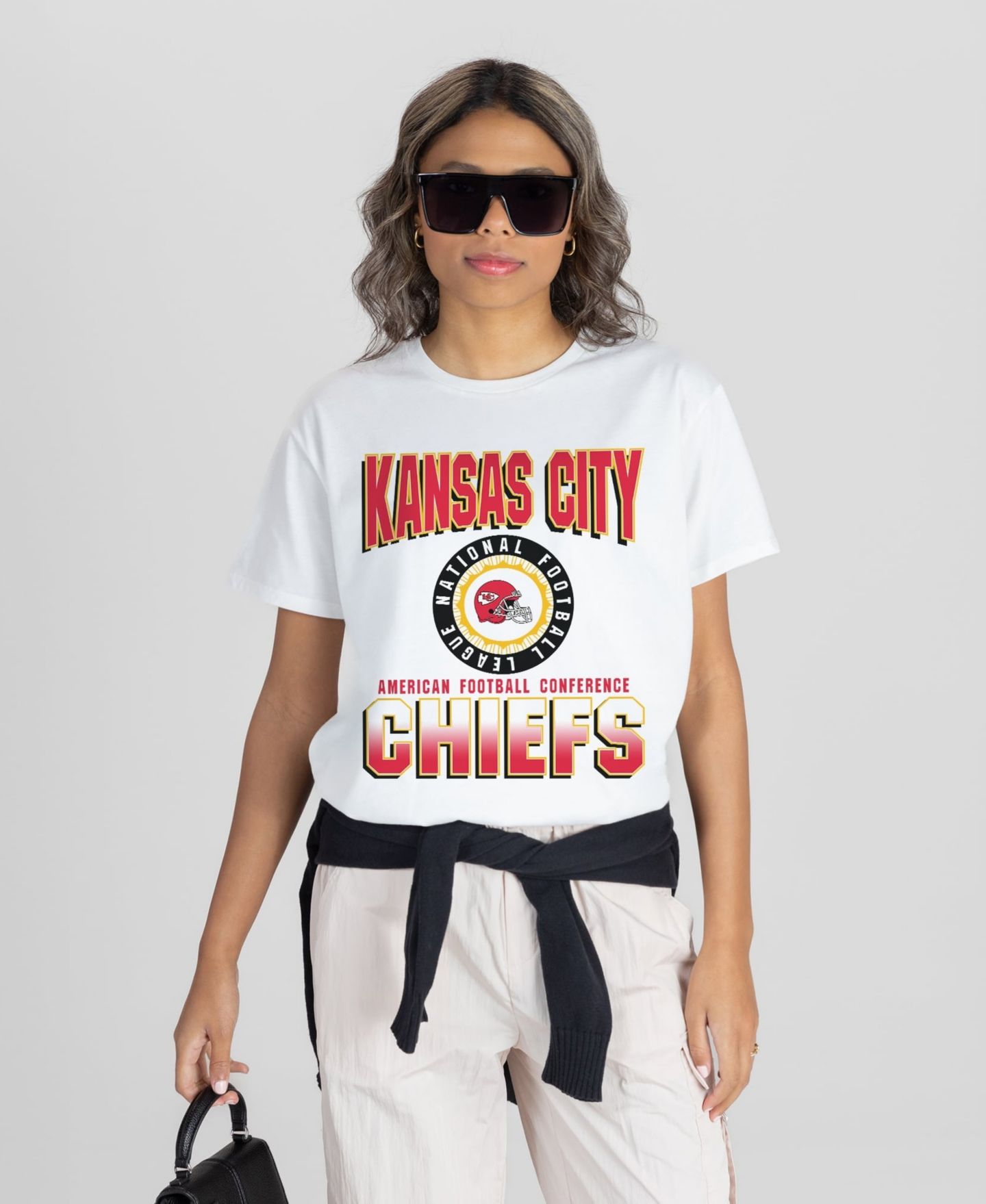 Женская футболка Gameday Couture White Kansas City Chiefs Oversized All-Time Classic Flowy — фото 4