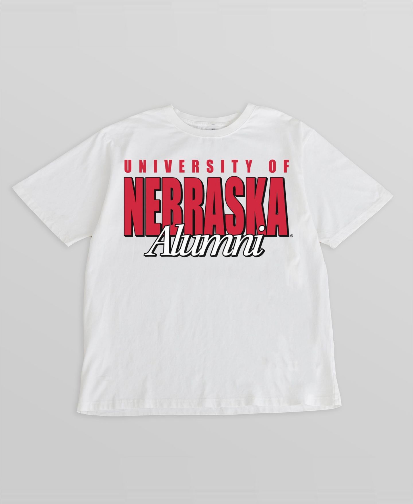 Женская футболка Gameday Couture Cream Nebraska Huskers Alumni Era Oversized — фото 4