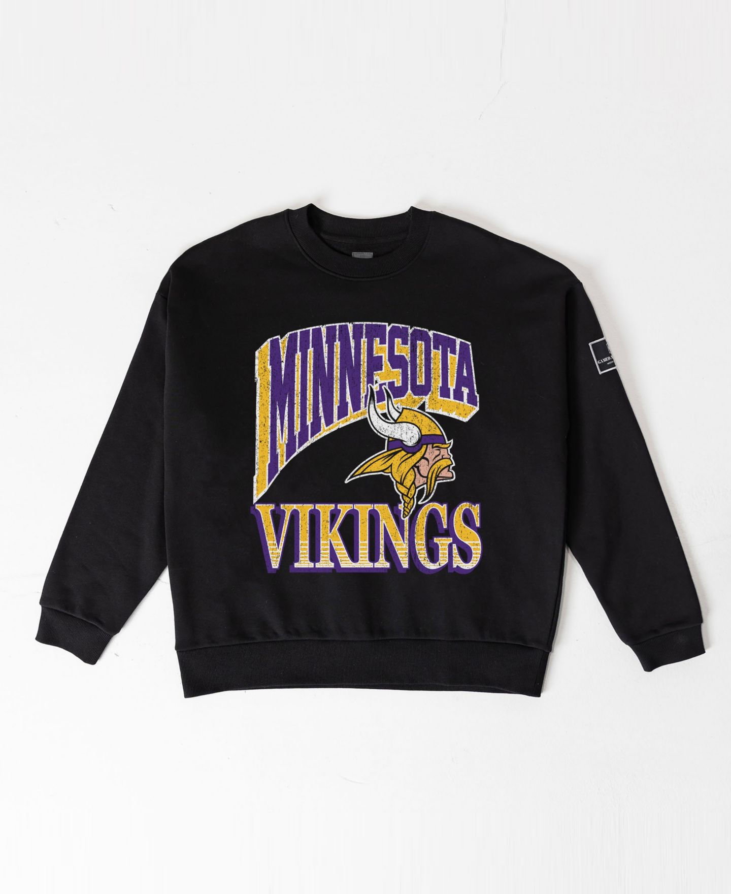 Женская толстовка Gameday Couture Black Minnesota Vikings Victory Prime Black Label Premium Drop Shoulder — фото 5