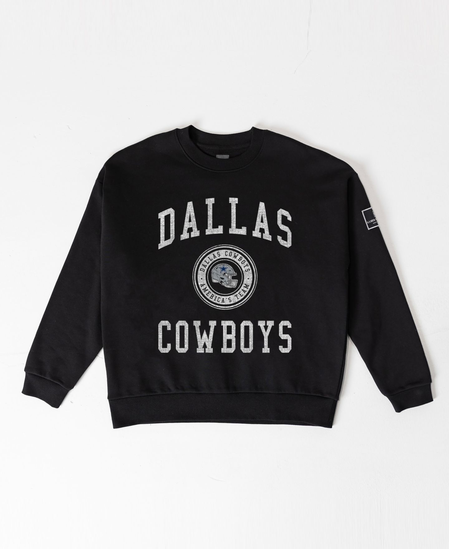 Женская толстовка Gameday Couture Black Dallas Cowboys Fierce Flow Black Label Premium Drop Shoulder — фото 5