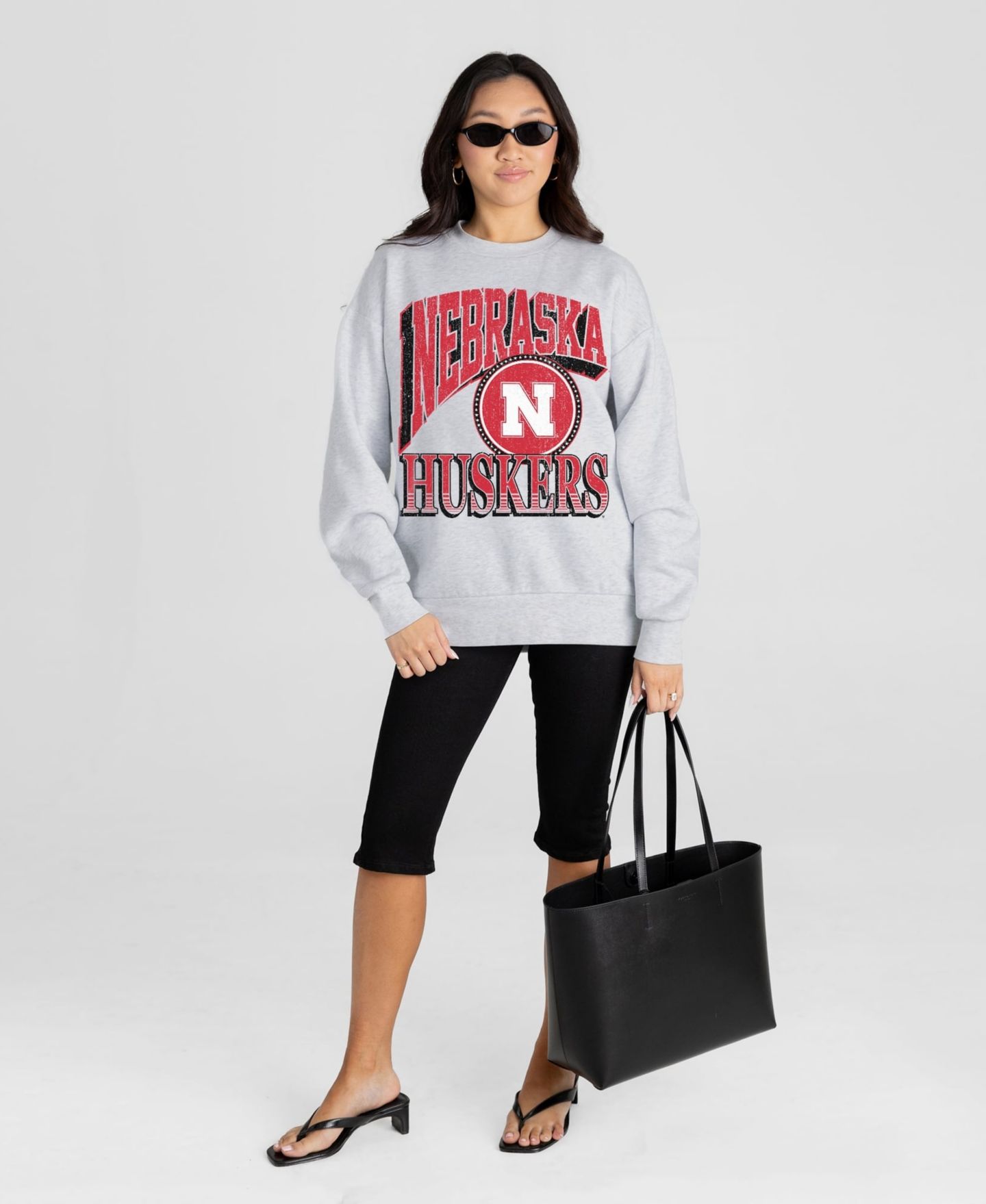 Женская толстовка Gameday Couture Ash Nebraska Huskers Game On — фото 4