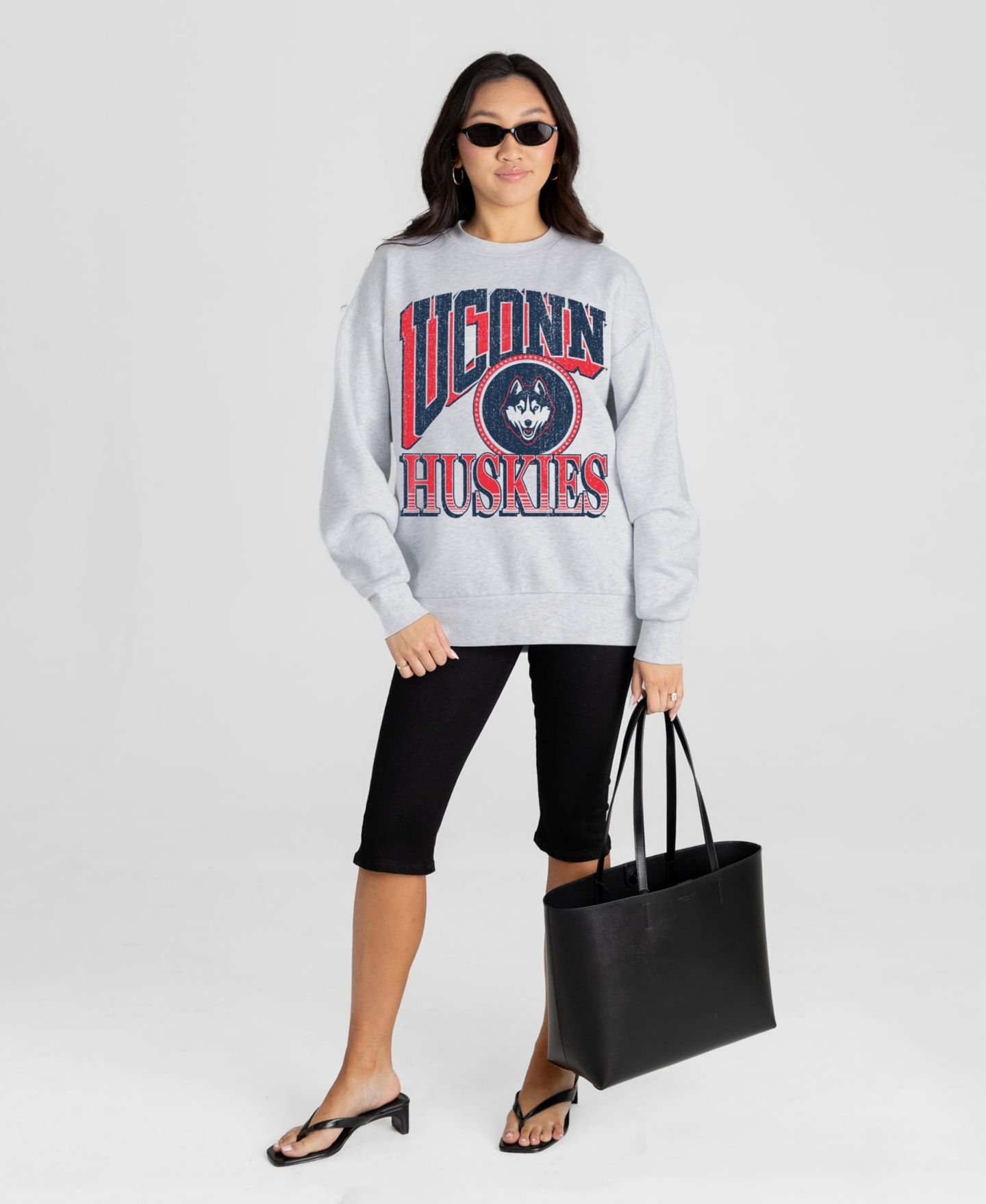 Женская толстовка Gameday Couture Ash UConn Huskies Game On — фото 4