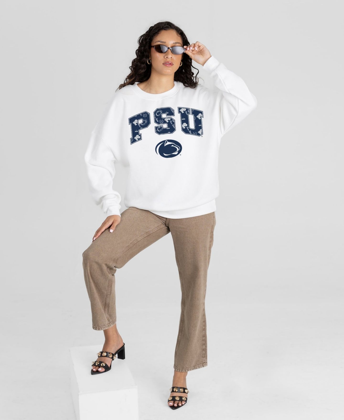 Женская толстовка Gameday Couture White Penn State Nittany Lions Sweet Play — фото 4