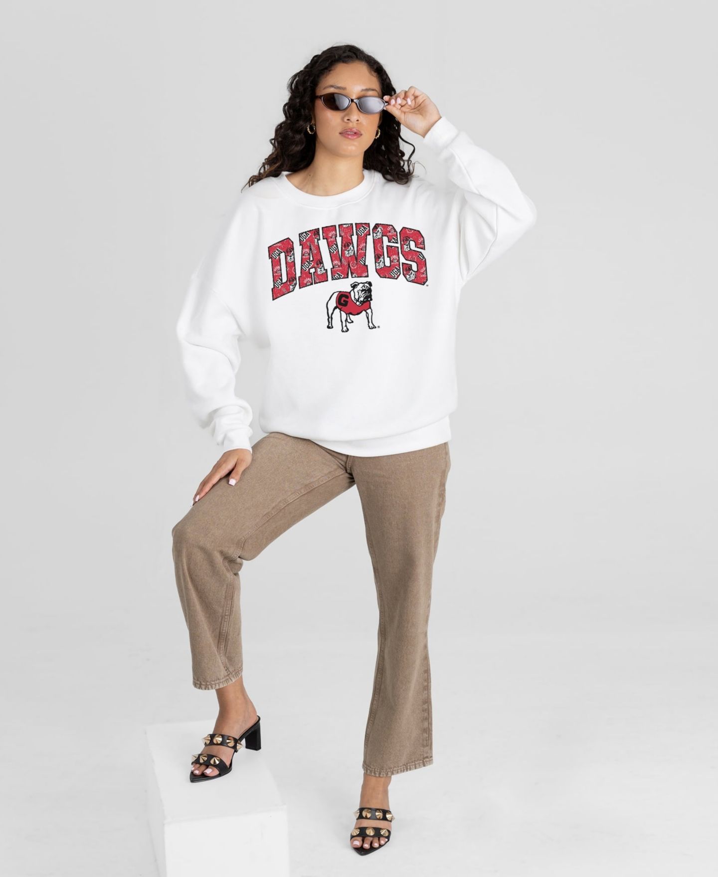Женская толстовка Gameday Couture White Georgia Bulldogs Sweet Play — фото 4