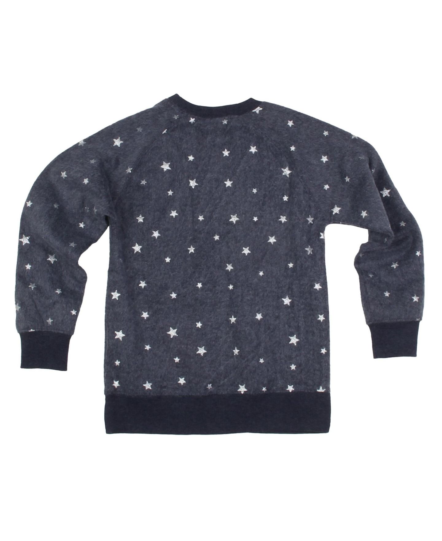 Толстовка Wes & Willy Navy Michigan Wolverines Shimmer Star Reverse Fleece для девочек — фото 2