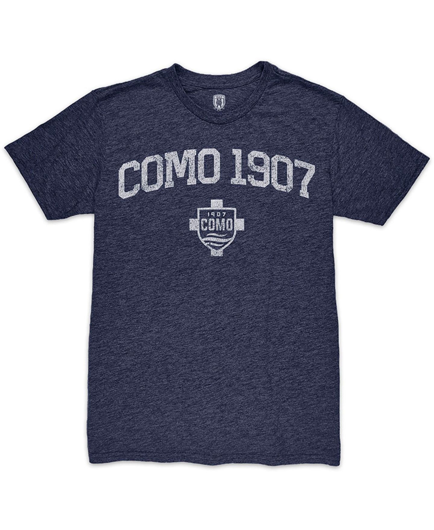 Мужская футболка 1863FC Heather Navy Como 1907 Wordmark Twisted Tri-Blend Slub — фото 2