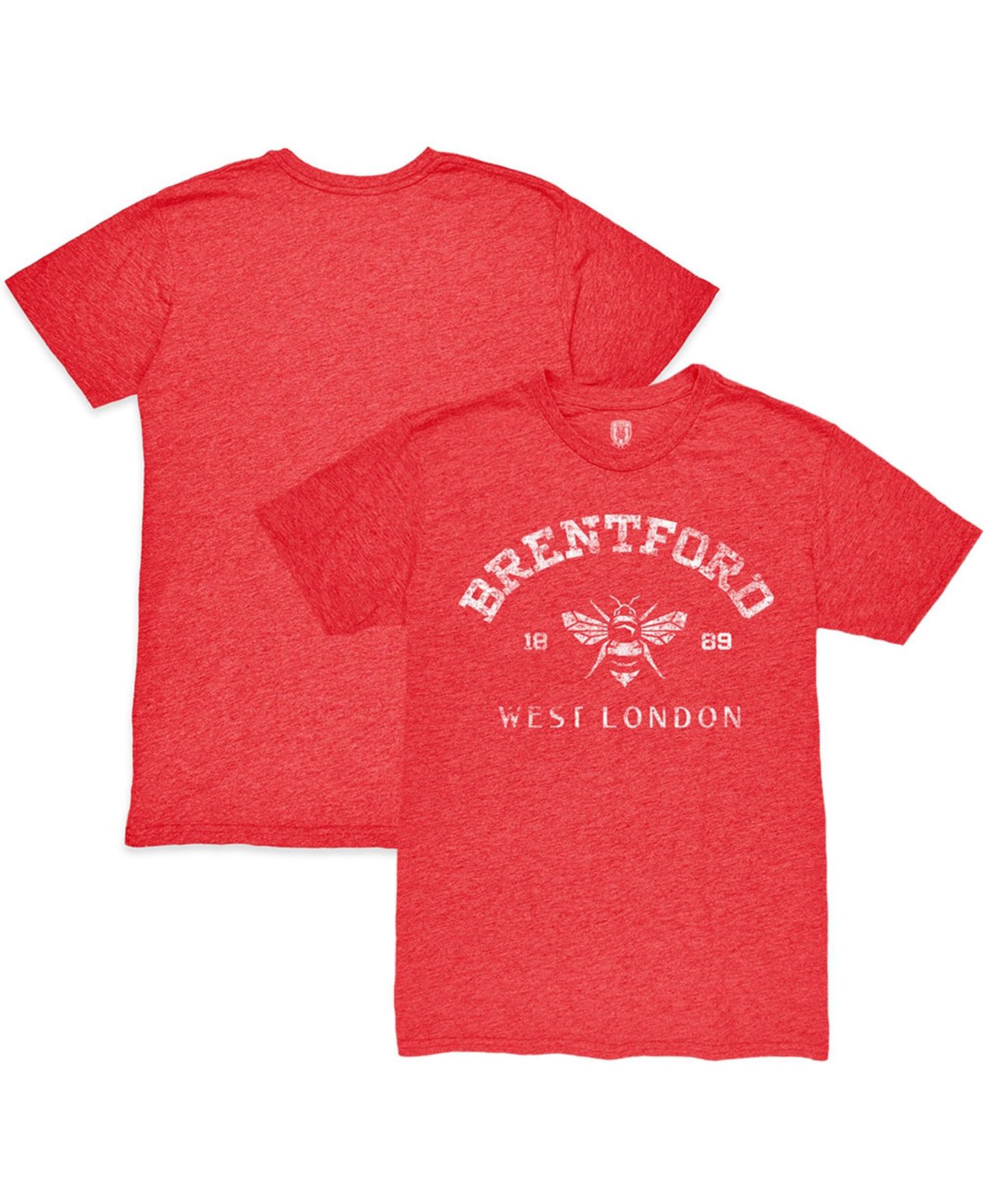 Мужская футболка 1863FC Red Brentford FC Established Twisted Tri-Blend Slub — фото 1