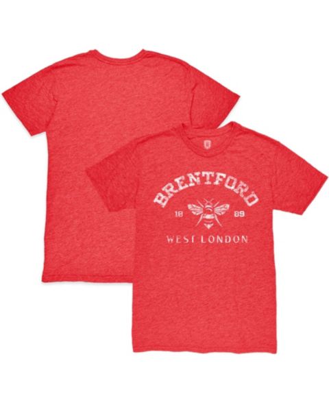 Мужская футболка 1863FC Red Brentford FC Established Twisted Tri-Blend Slub