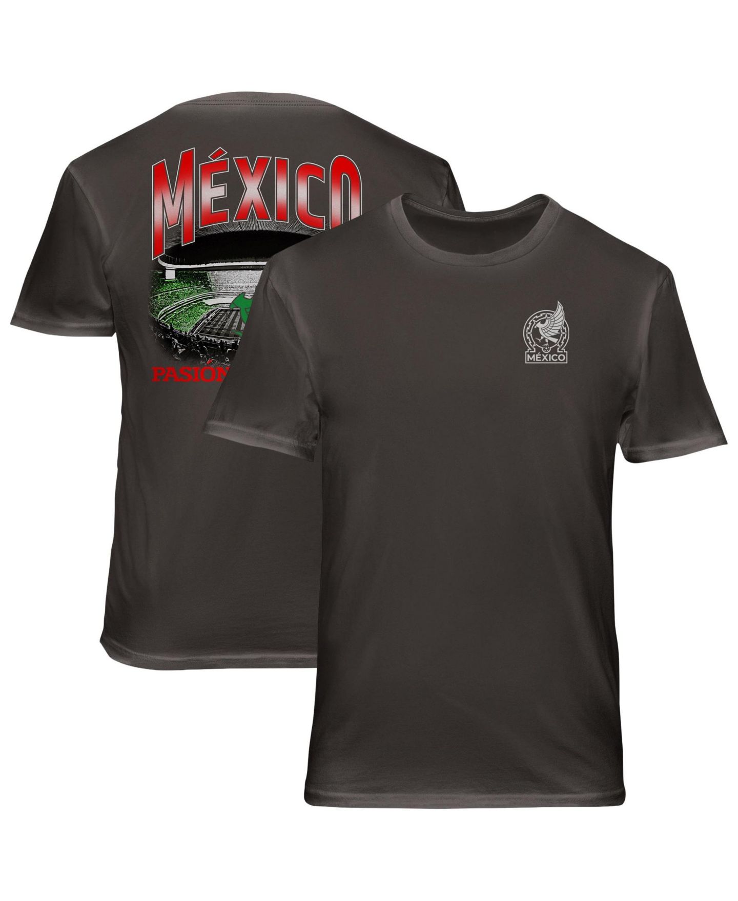 Мужская футболка 1863FC Gray Mexico National Team Wordmark Cotton — фото 1