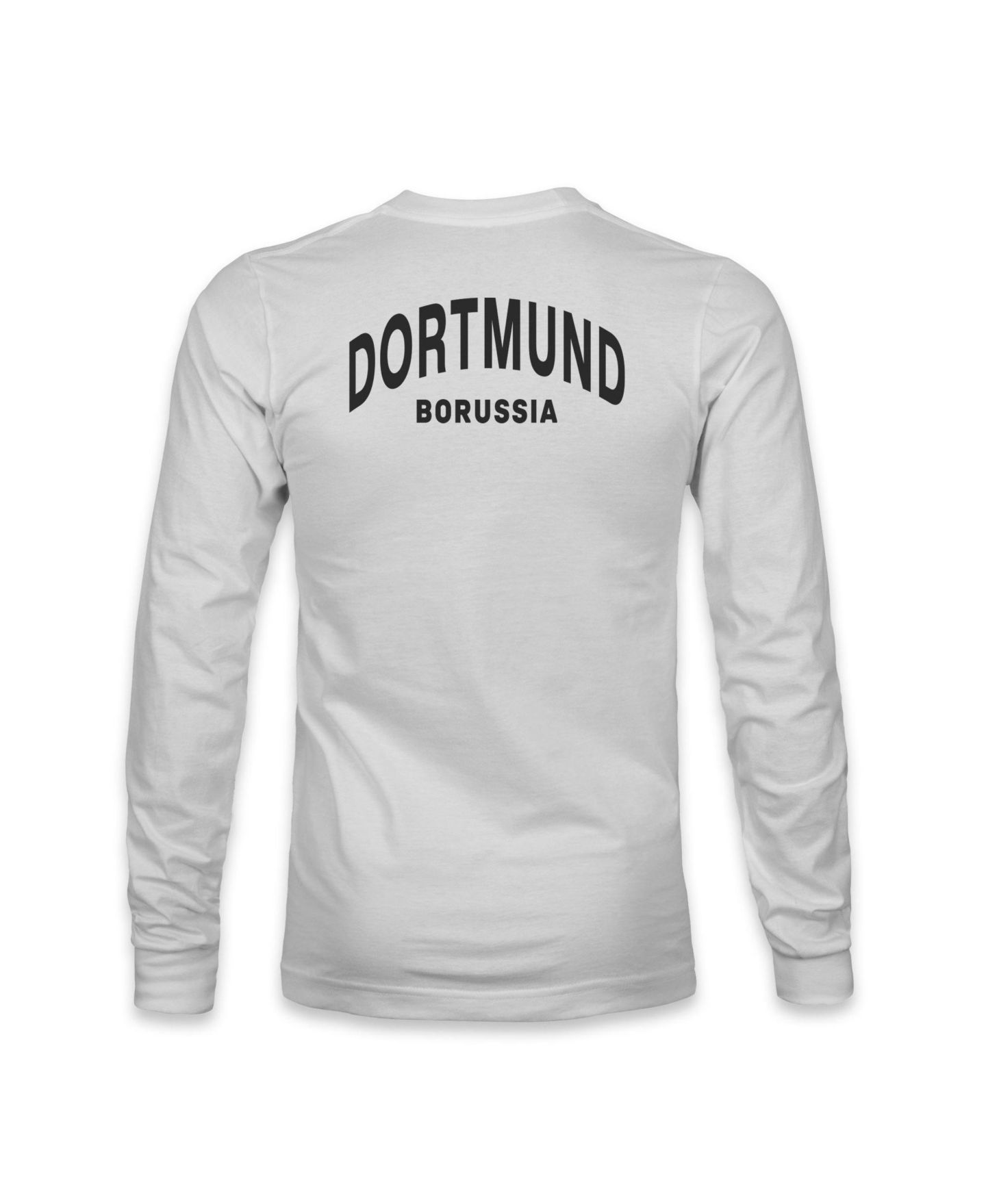 Мужская футболка 1863FC Gray Borussia Dortmund Back Team Arch Long-Sleeve — фото 3